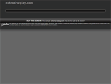 Tablet Screenshot of extensiveplay.com